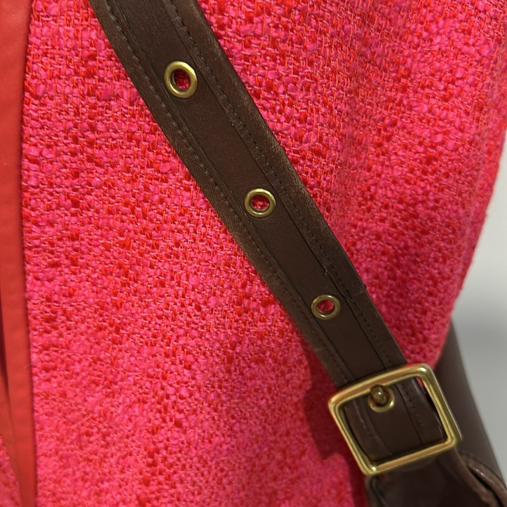 Vintage Coach Stewardess Bag Purse 9525 Dark Brown Mahogany Costa Rica - Picture 4 of 12